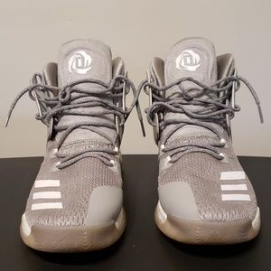 Adidas D Rose Prime Knit Gray Sz 13.5 Extra CLEAN